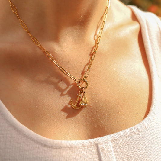 The Heirloom Carabiner Necklace — Paperclip Charm Holder
