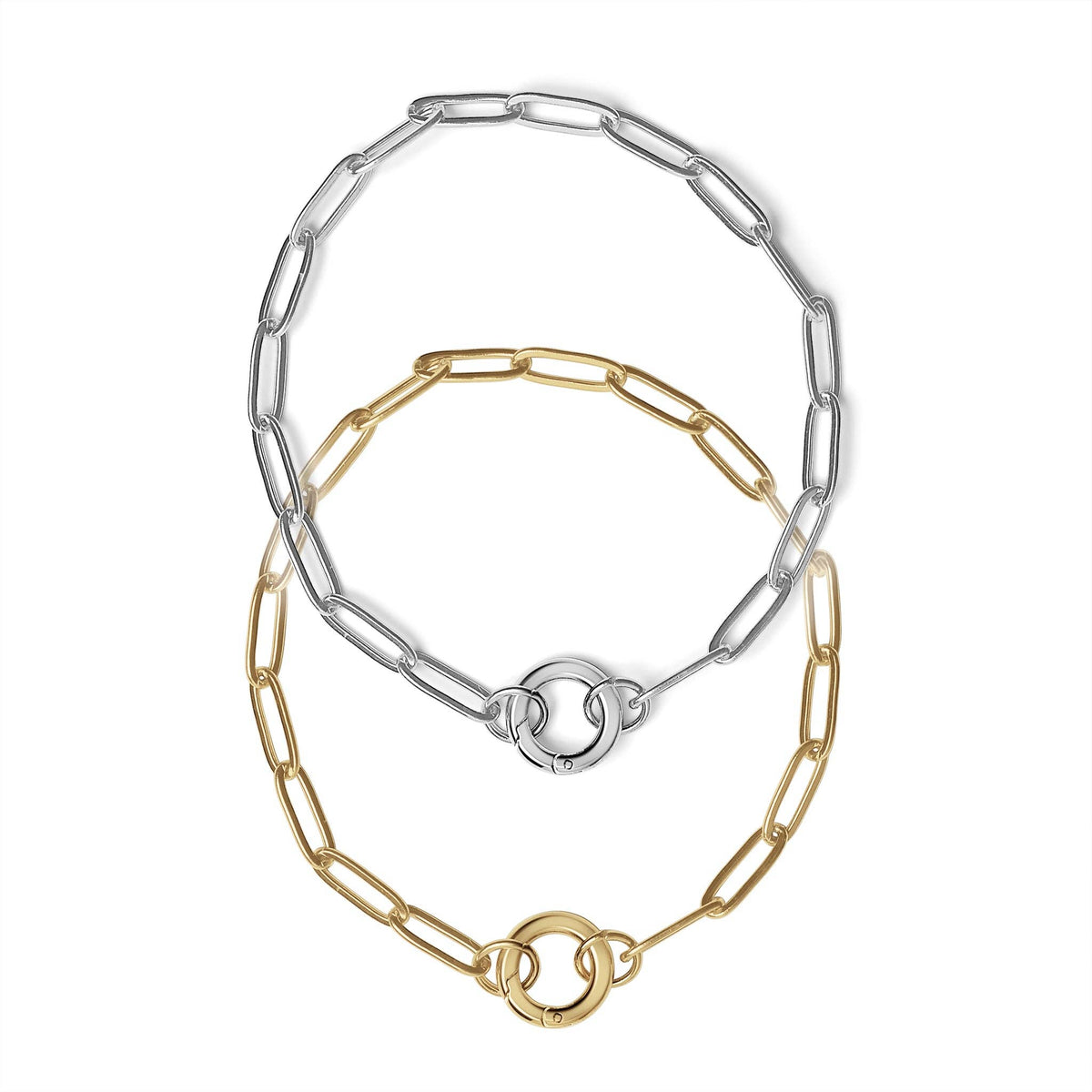 The Heirloom Carabiner Bracelet — Paperclip Charm Keeper