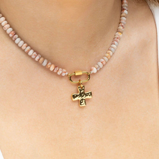 The Textured Cross Charm — Heirloom Charm Collection