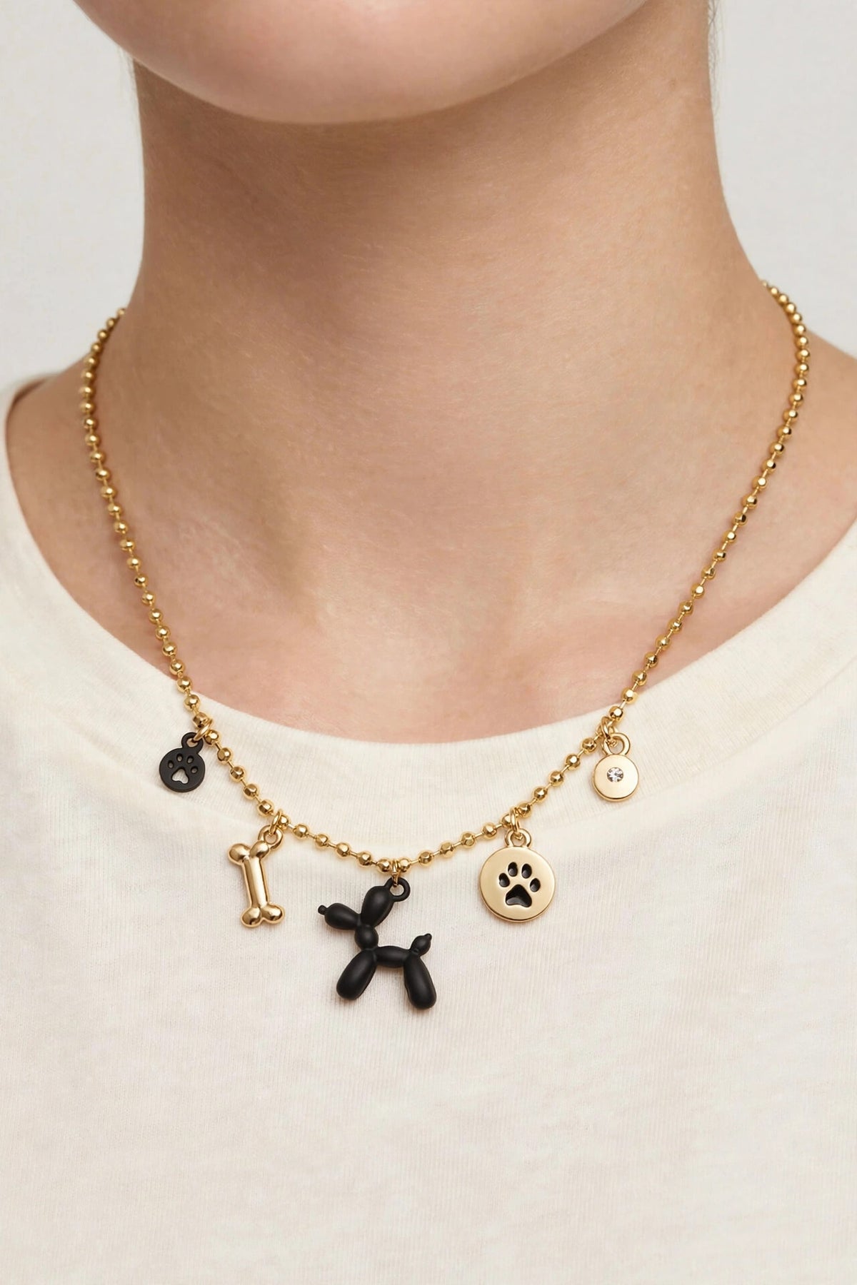 Pup Paw Charm Necklace