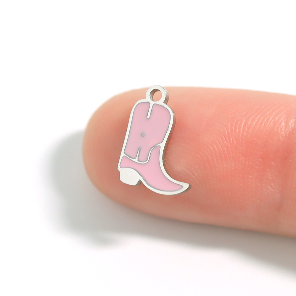 The Pink Cowgirl Boot Charm — Heirloom Charm Collection