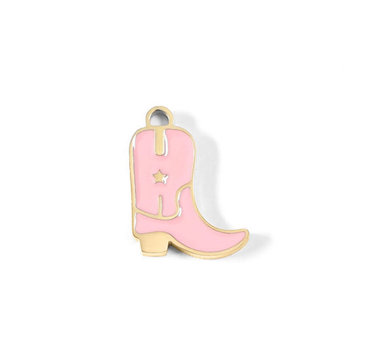 The Pink Cowgirl Boot Charm — Heirloom Charm Collection