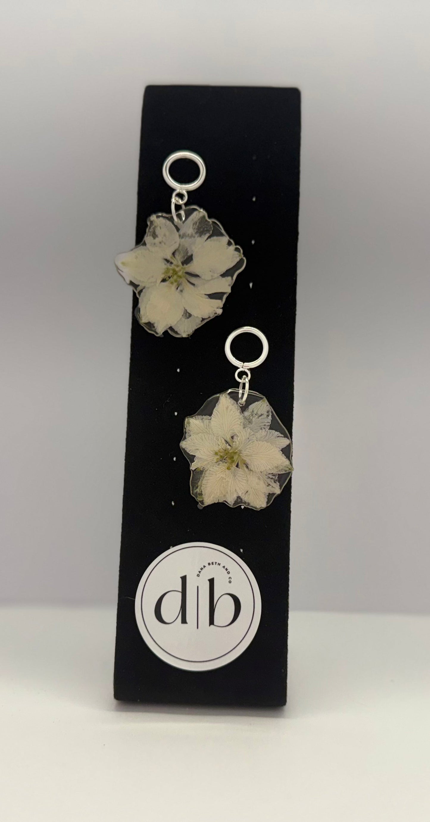 Wild White Botanical Earrings