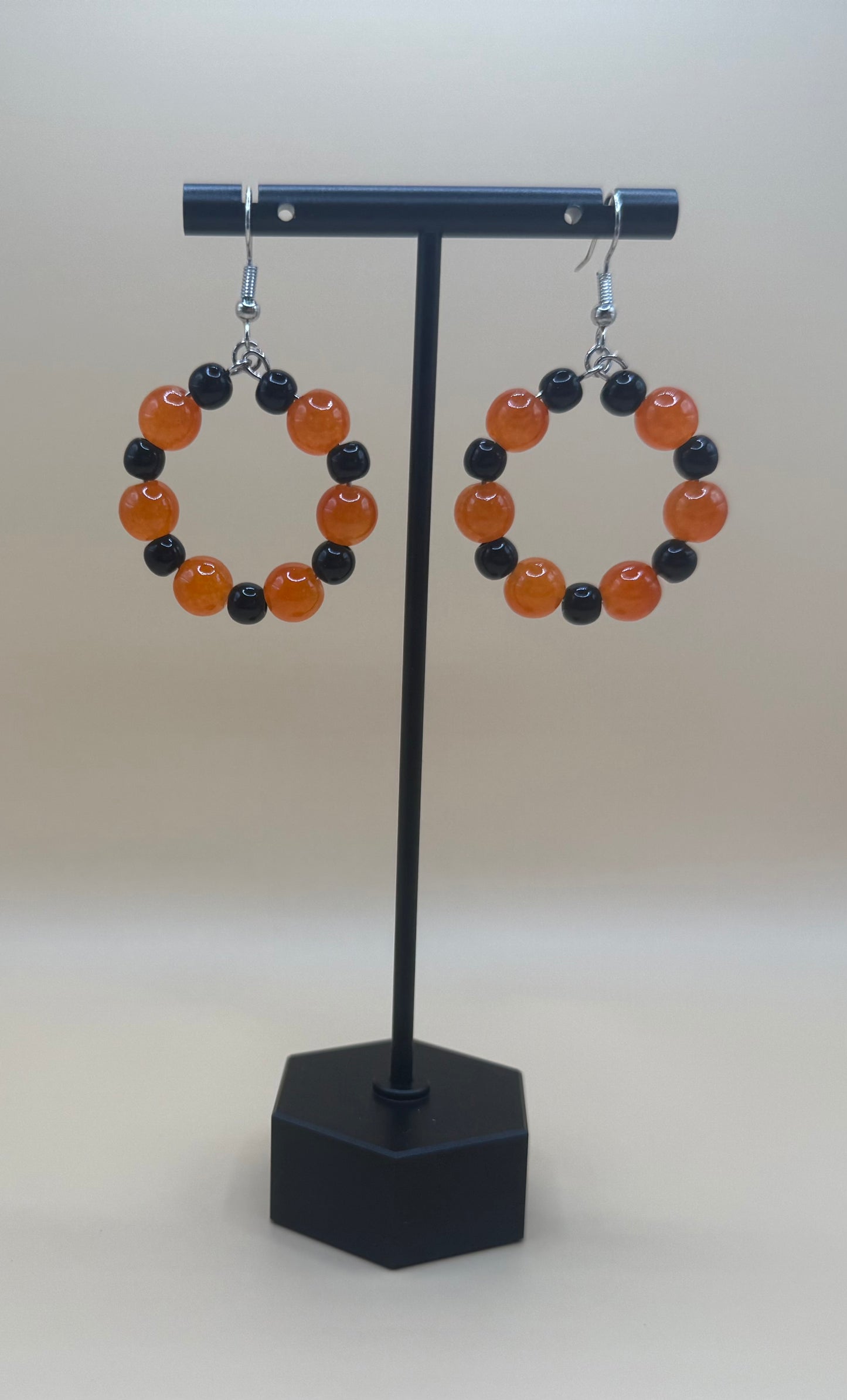 Beaded Hoop Earrings