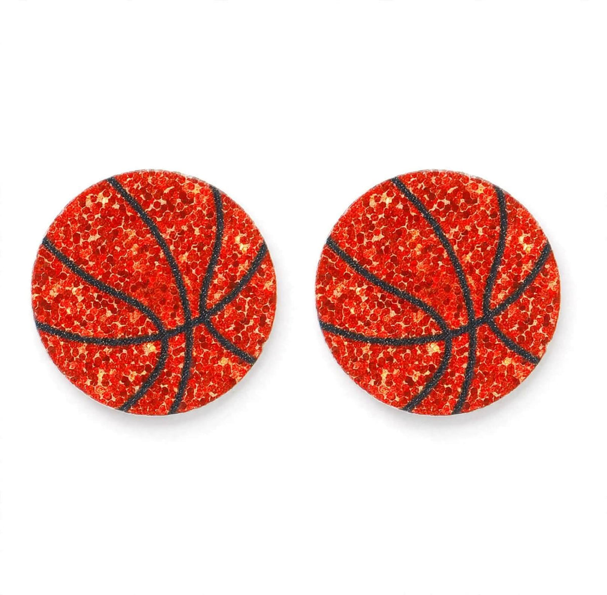 Glitter Game Day Stud Earrings | Soccer, Basketball, Softball & Baseball