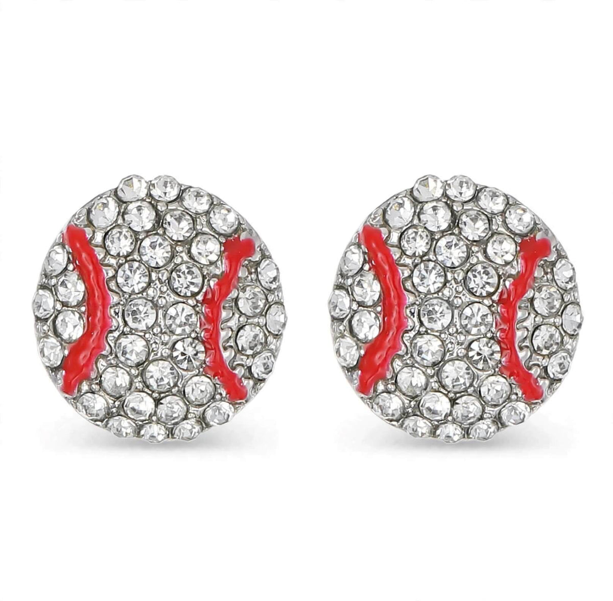 Rhinestone Game Day Stud Earrings | Football, Basketball, Softball & Baseball