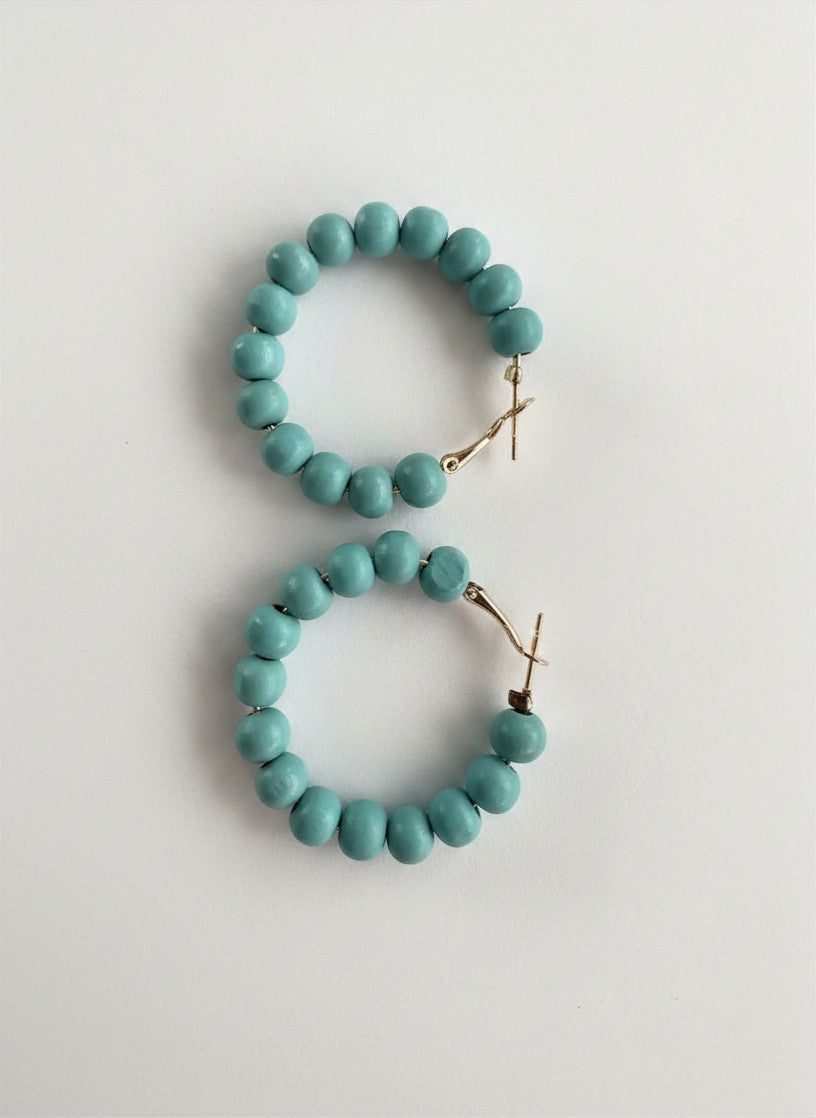 Beaded Hoop Earrings