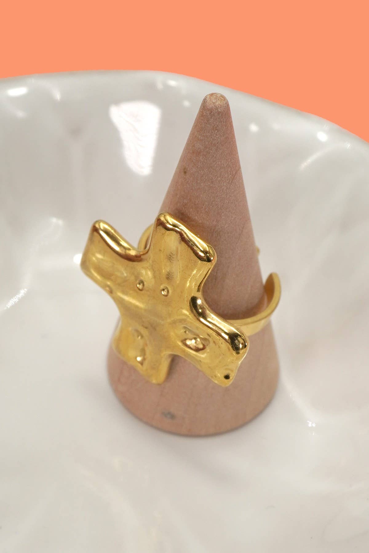 Gold Cross Ring