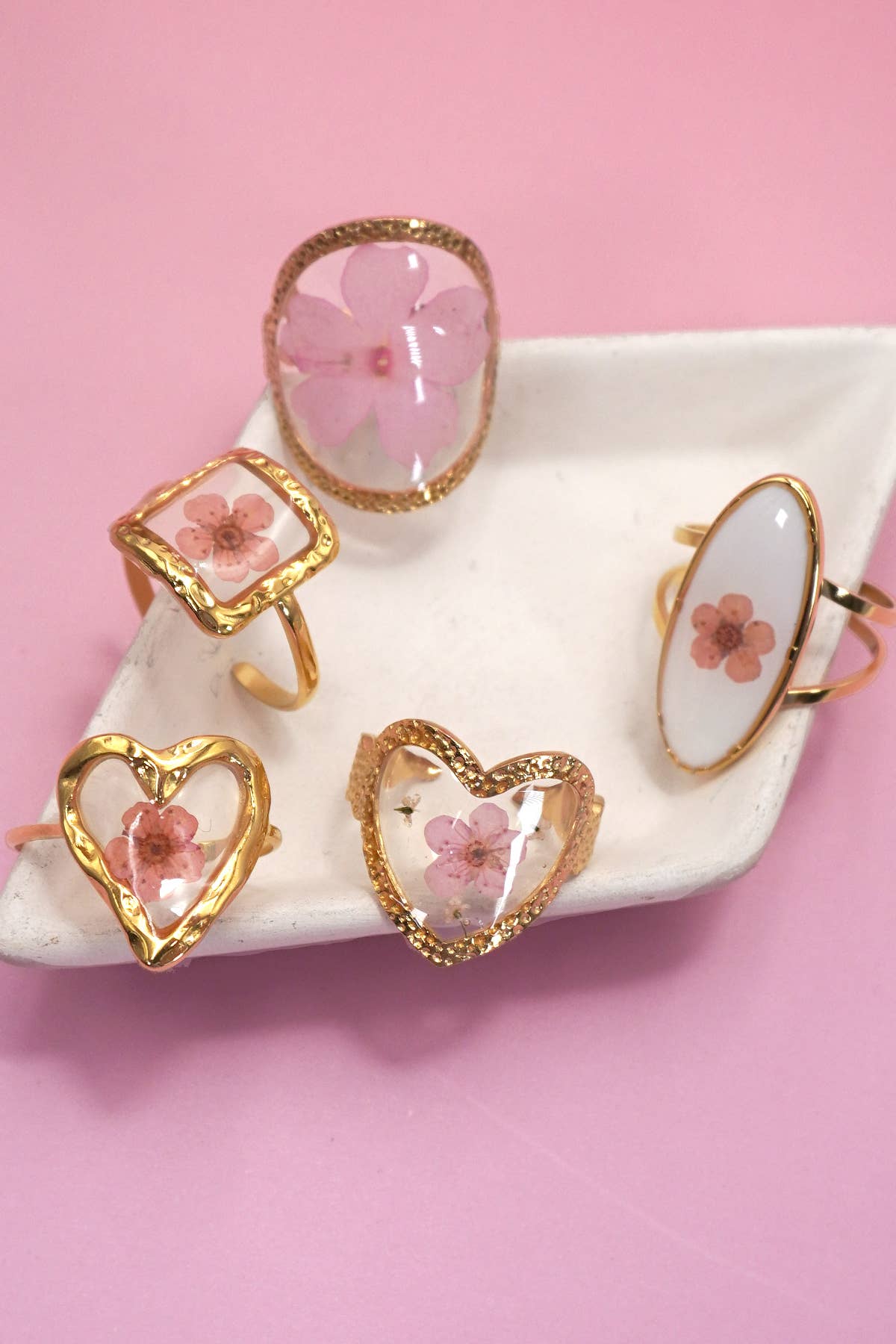 Pressed Flower Ring