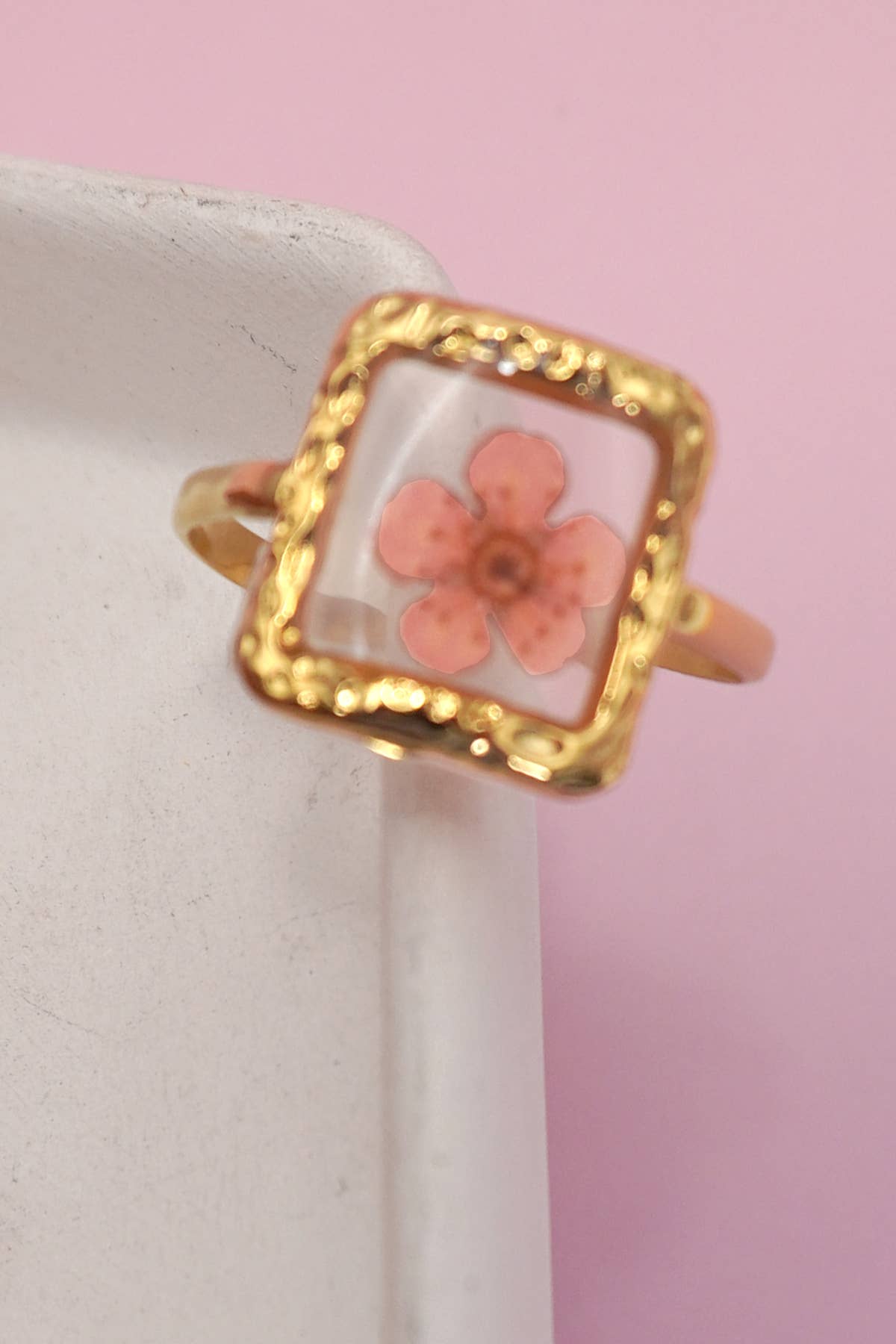 Pressed Flower Ring