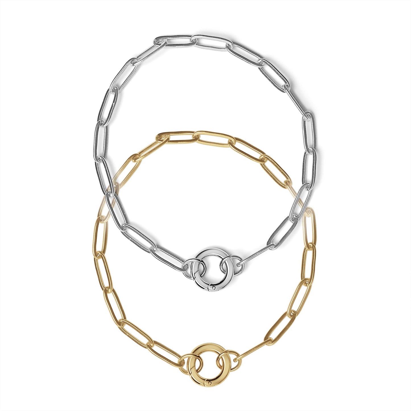 The Heirloom Carabiner Bracelet — Paperclip Charm Keeper