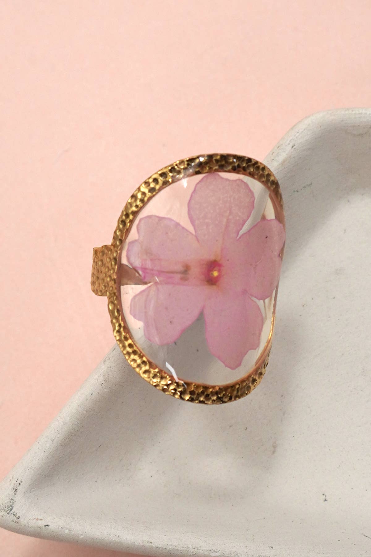 Pressed Flower Ring