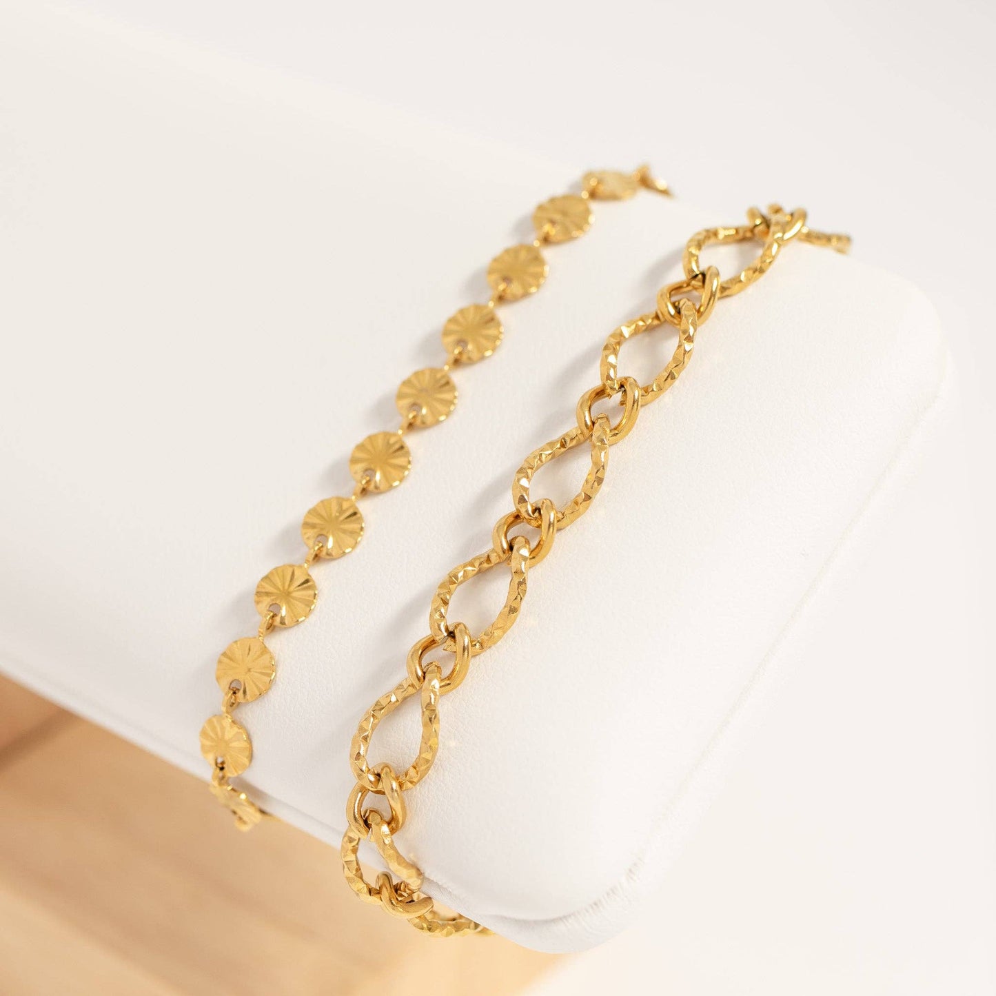 The Hammered Oval Bracelet