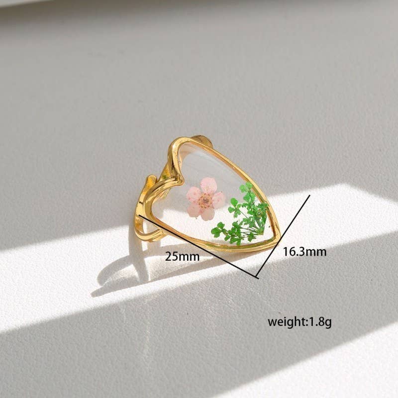 Pressed Flower Ring