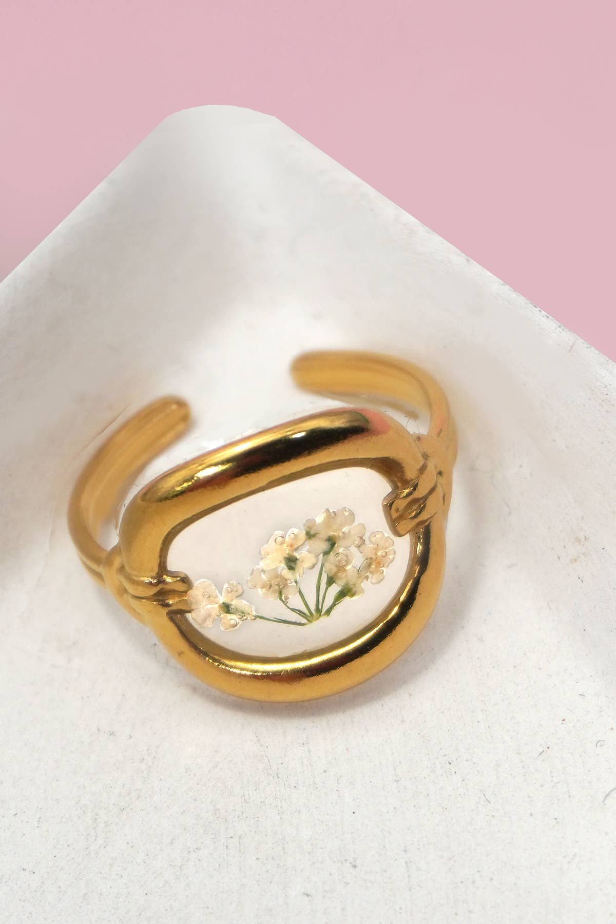 Pressed Flower Ring