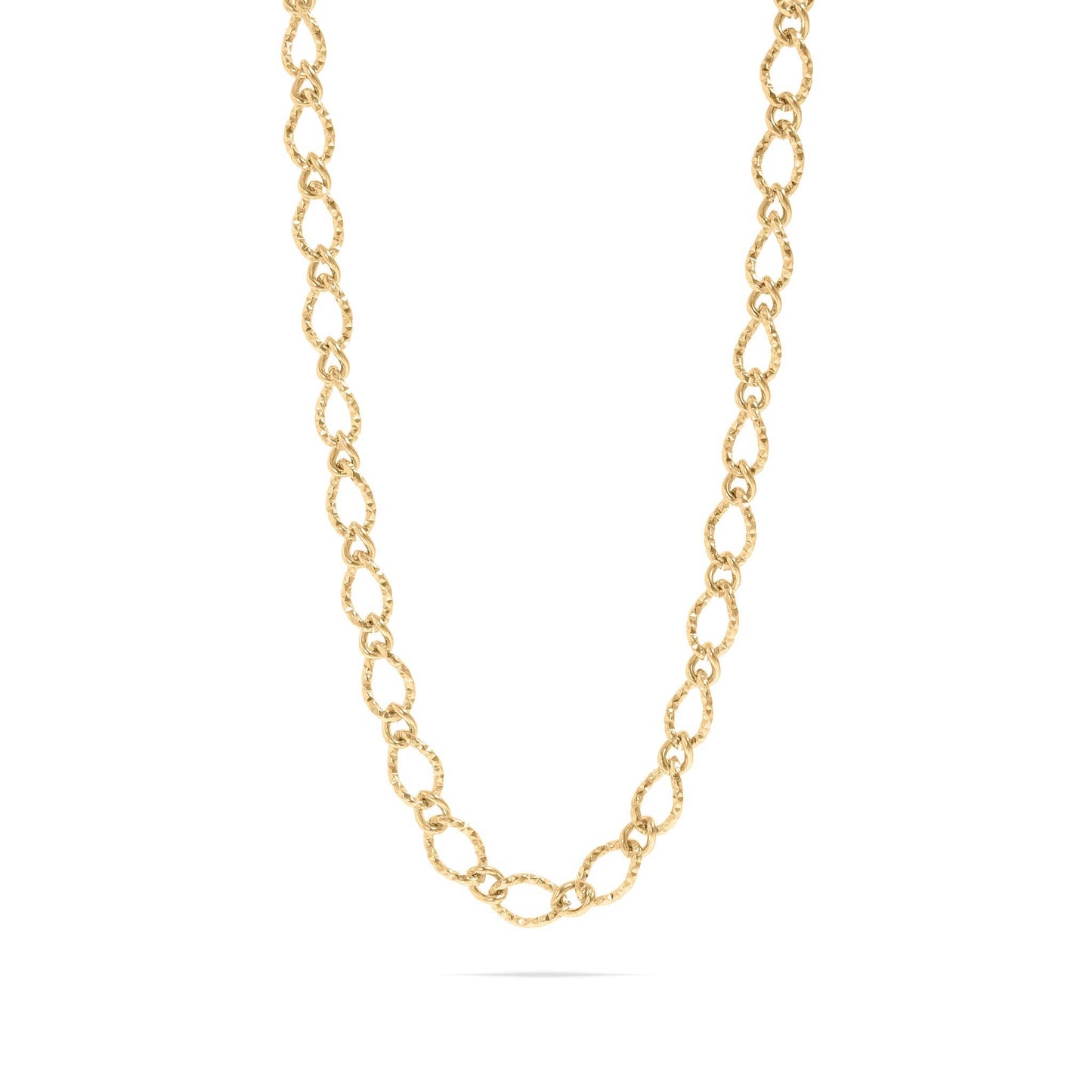 The Hammered Oval Necklace