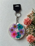 Resin Real Flower Key Chain