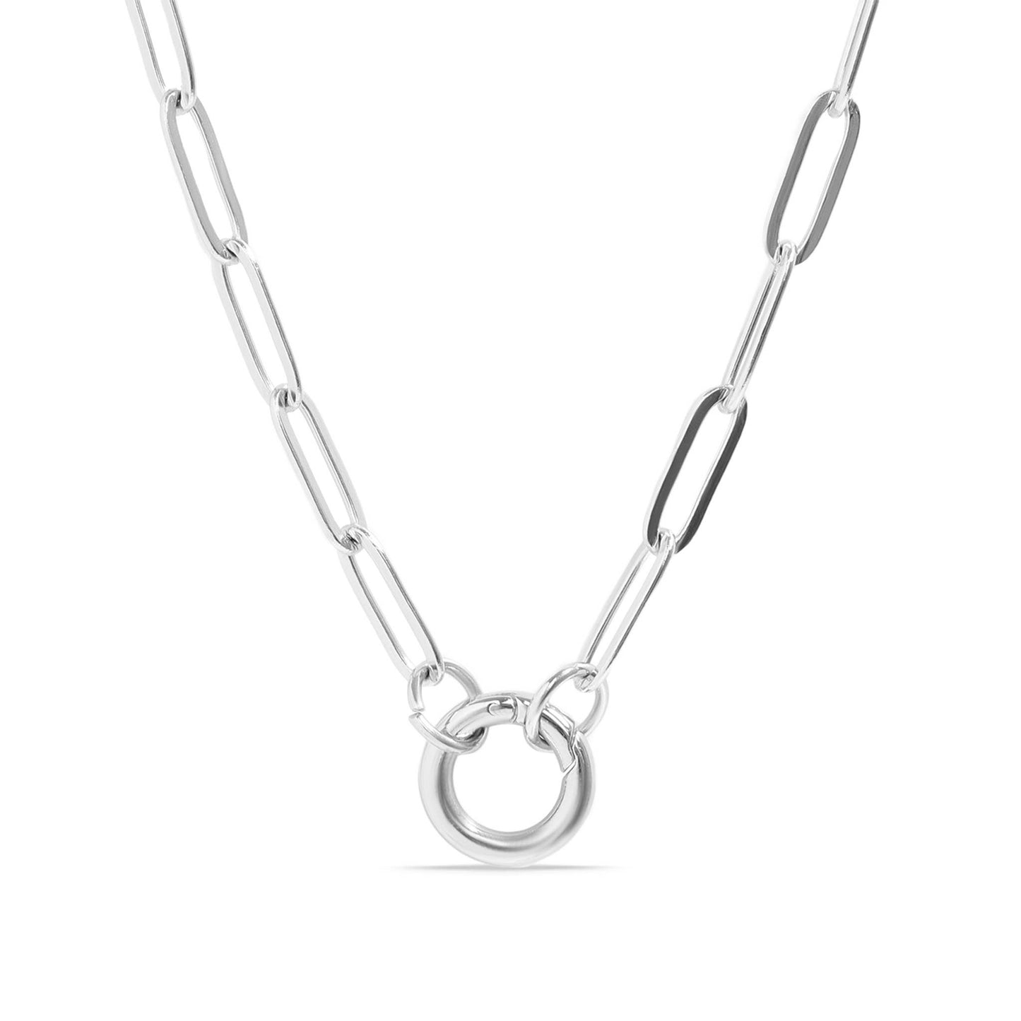 The Heirloom Carabiner Necklace — Paperclip Charm Holder