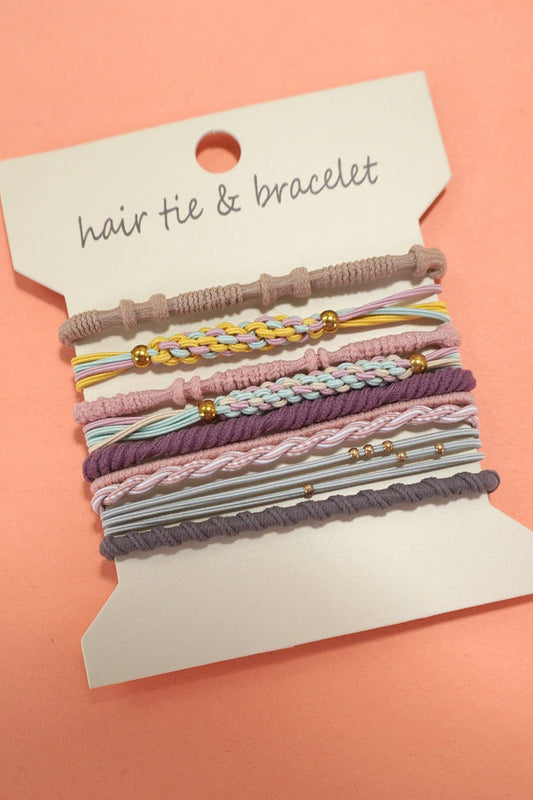 Pastel Knot Bracelet Hair Ties
