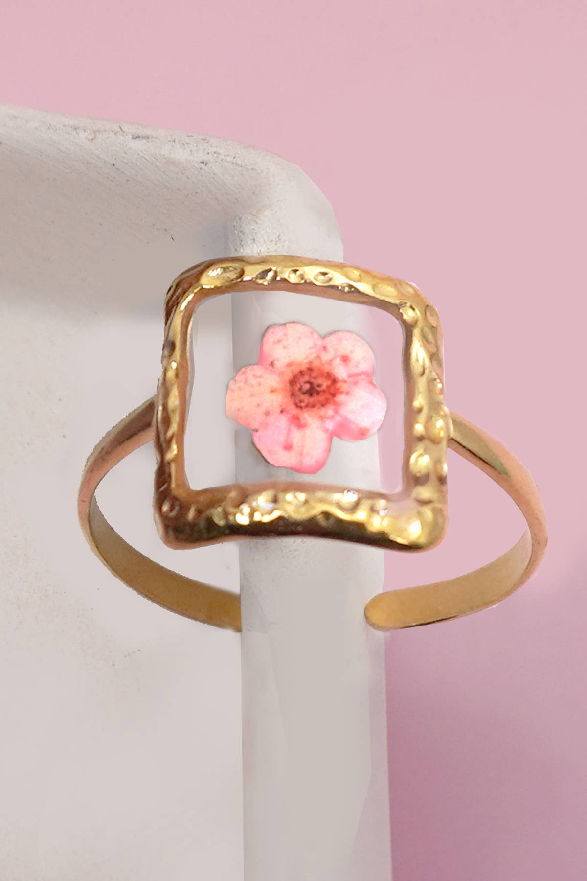 Pressed Flower Ring