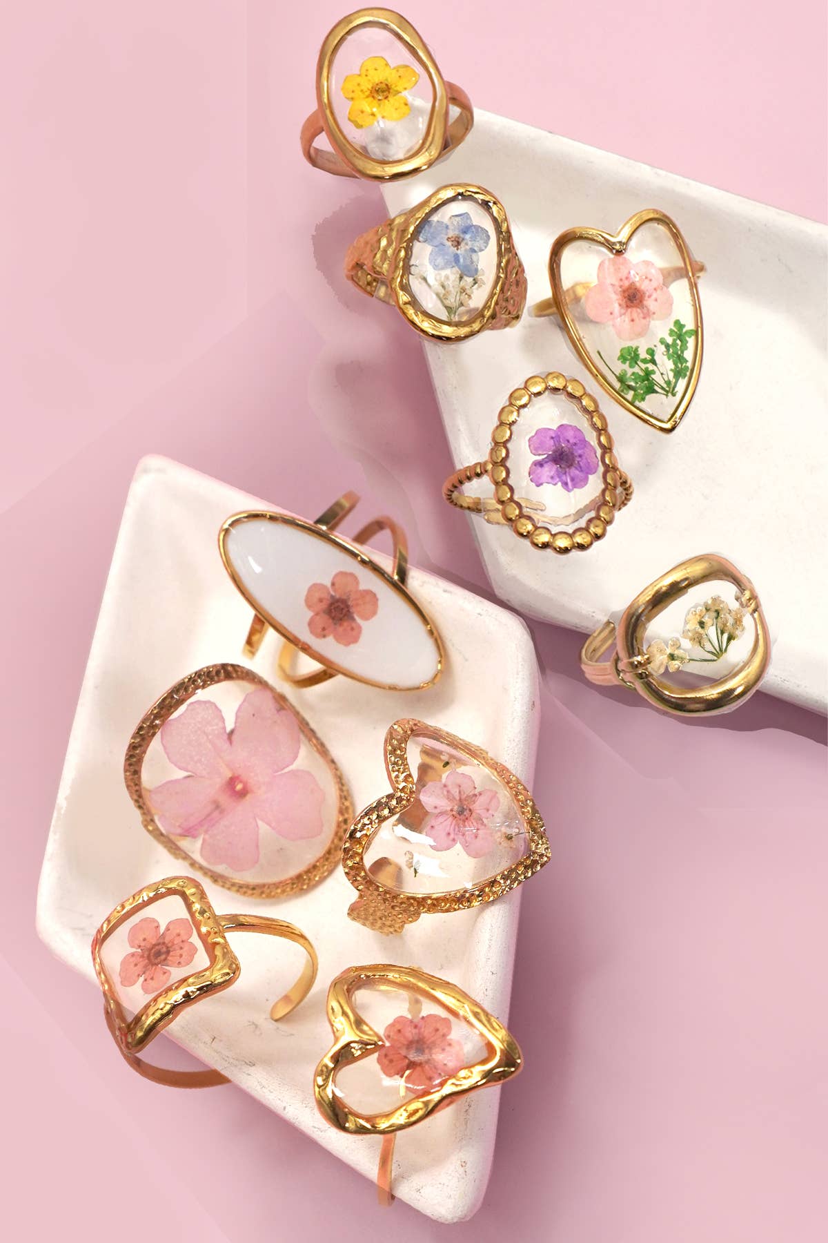 Pressed Flower Ring