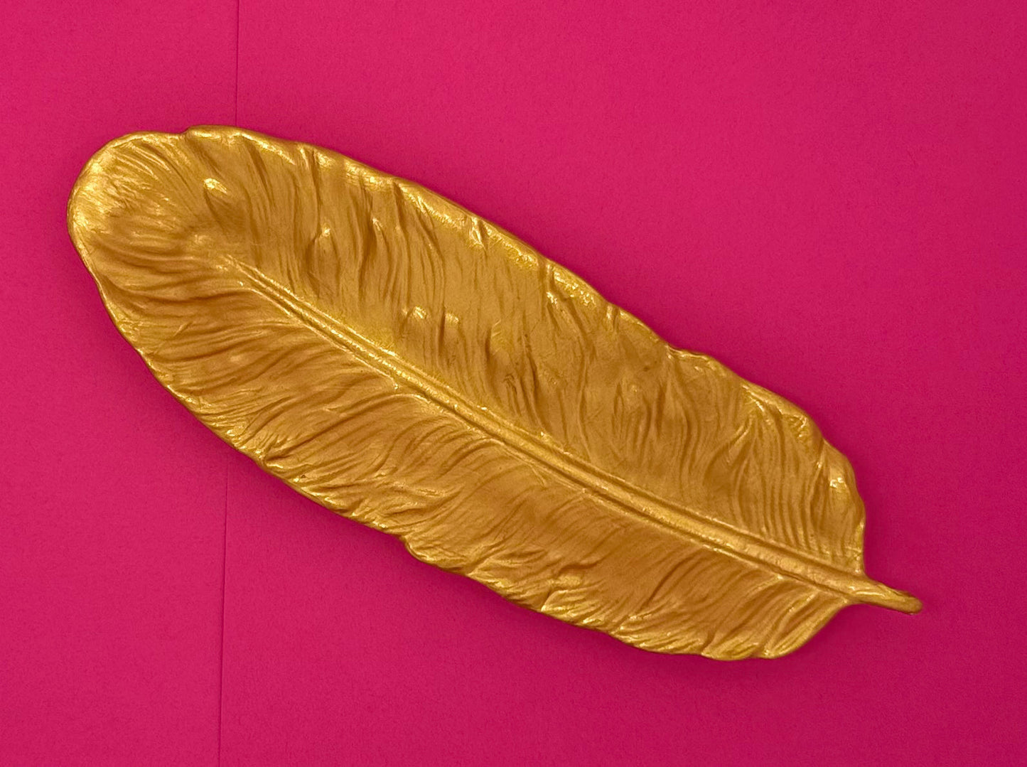 Gold Feather Resin Tray