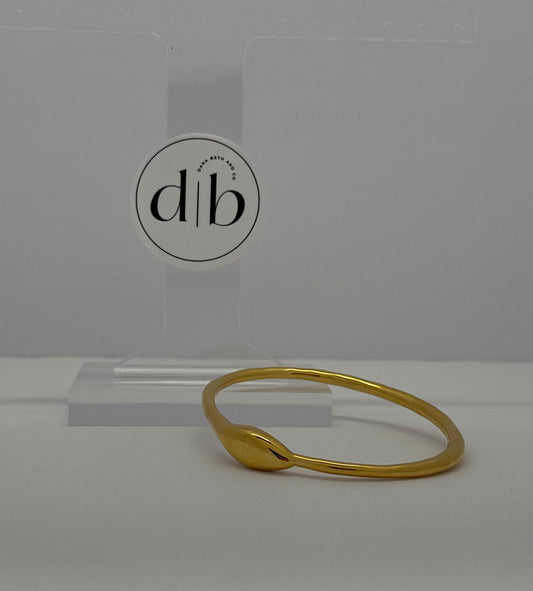 Sculpted Snake‑Head Bangle