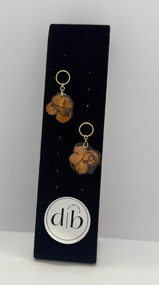 The Golden Pansy Hoops