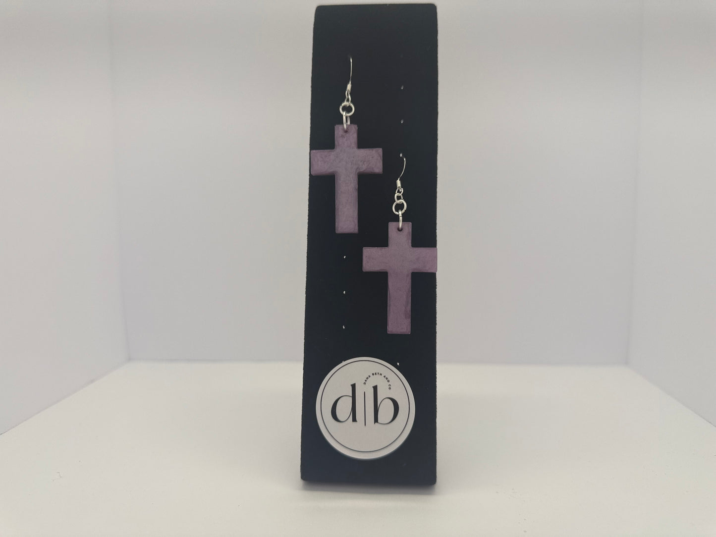 The Block Cross Drop Earrings