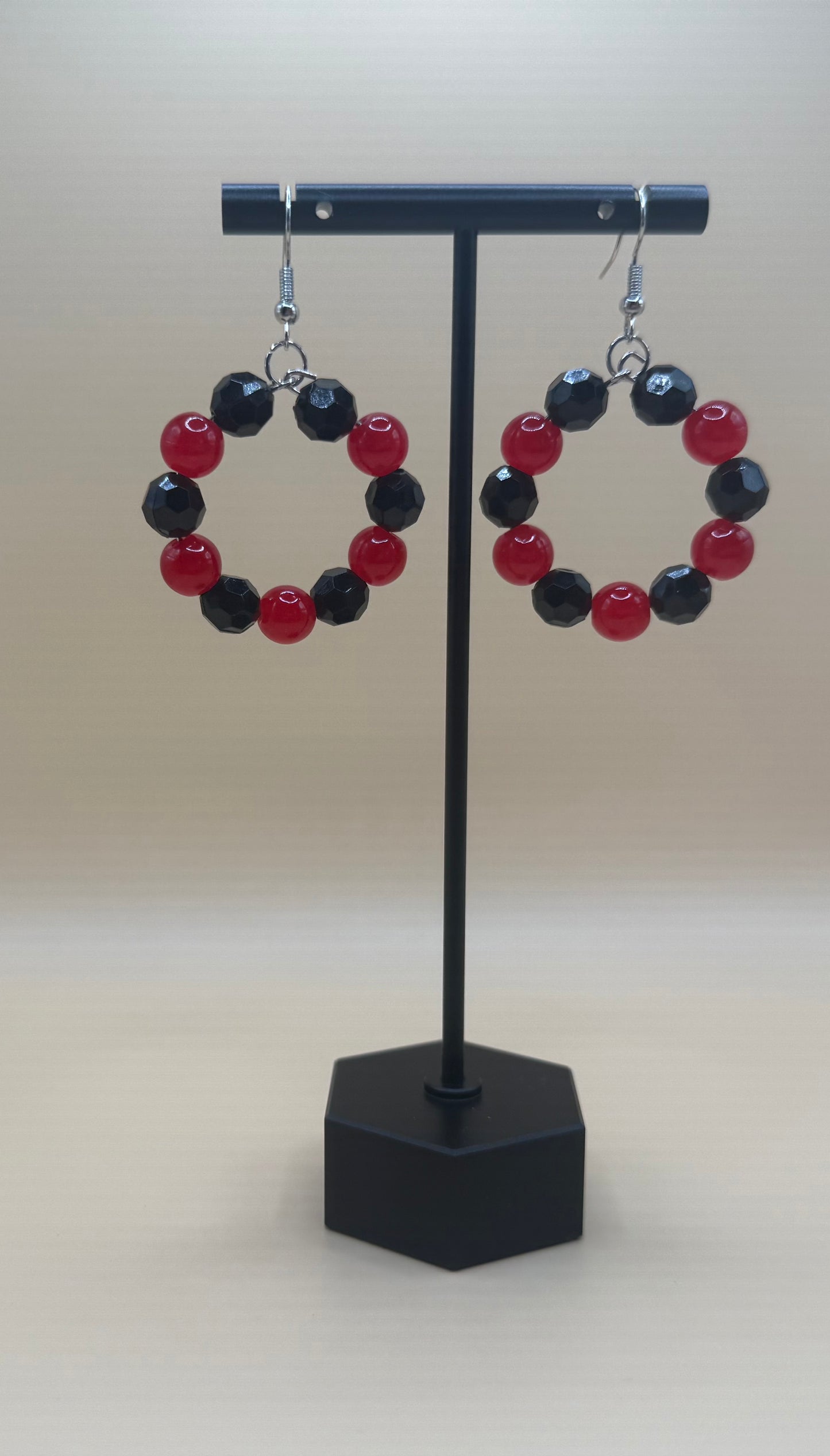 Beaded Hoop Earrings