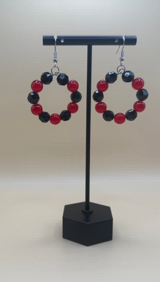 Beaded Hoop Earrings