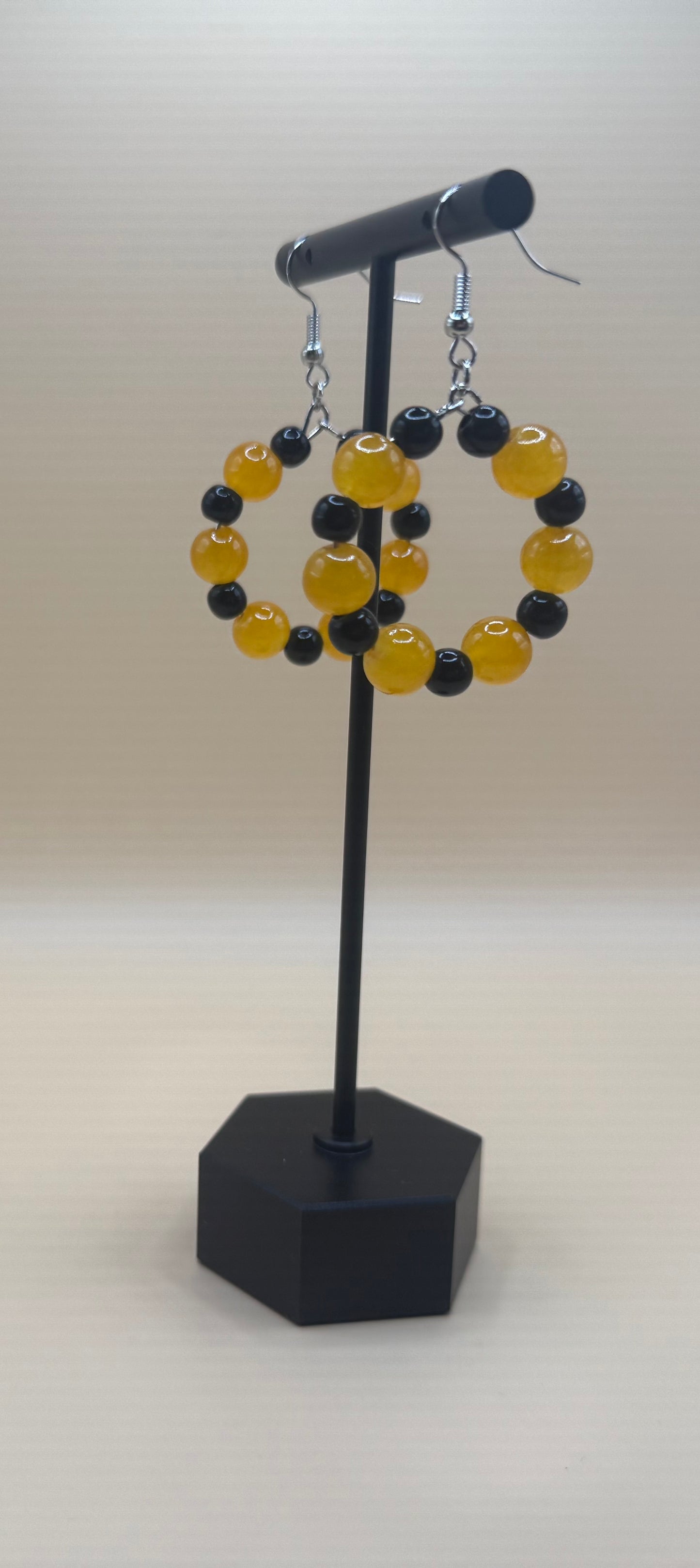 Beaded Hoop Earrings