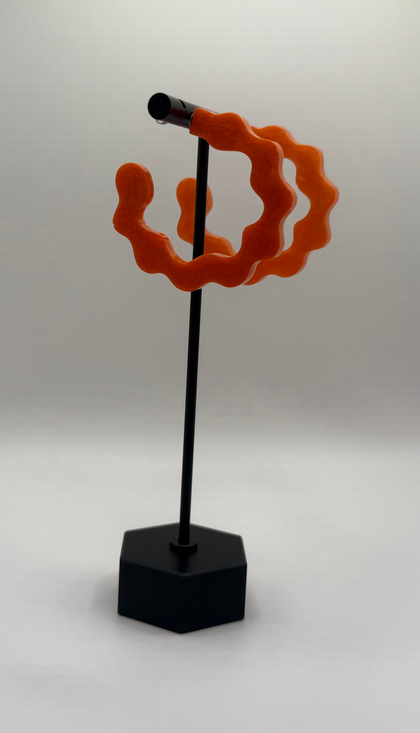 Wavy C Hoops
