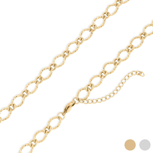 The Hammered Oval Necklace