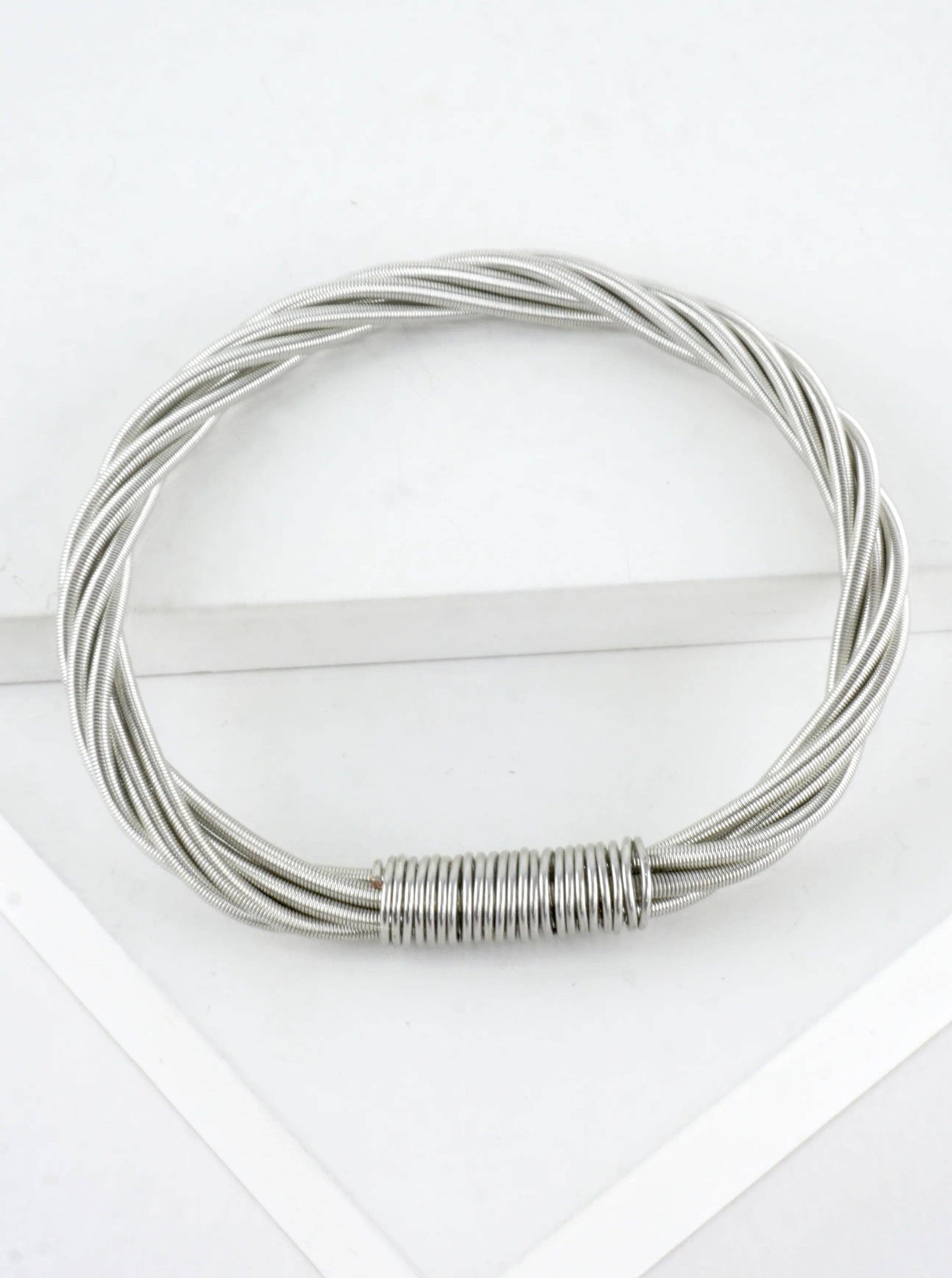 Piano Wire Braided Bracelet