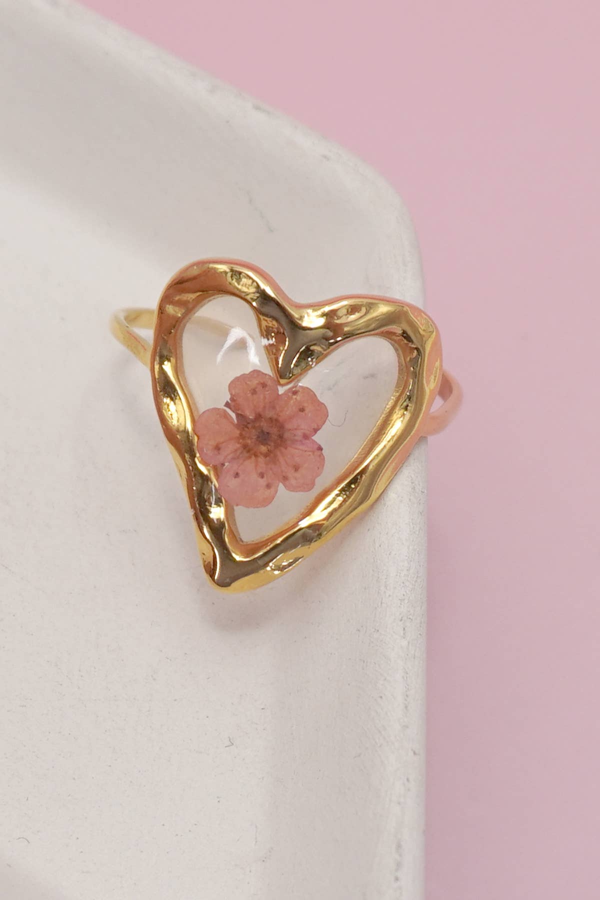 Pressed Flower Ring