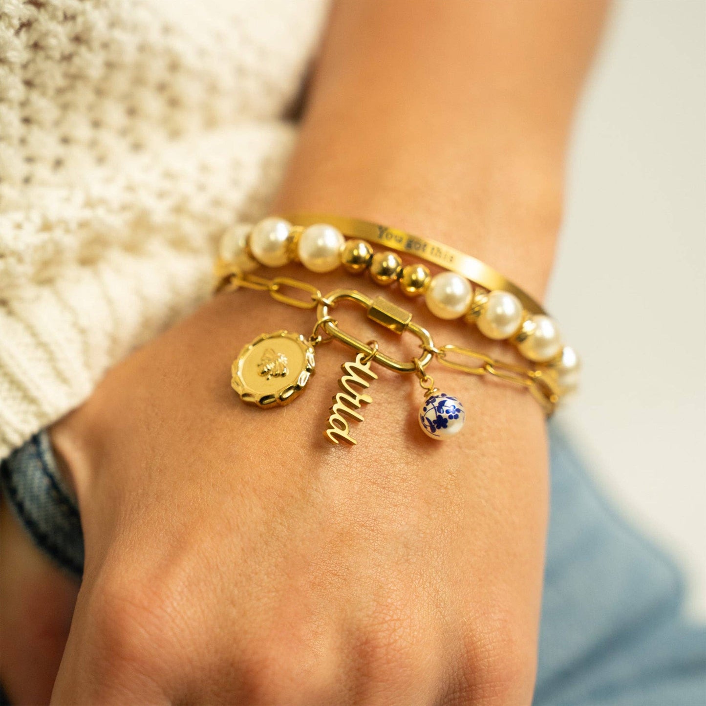 The Floral Pearl Charm — Heirloom Charm Collection