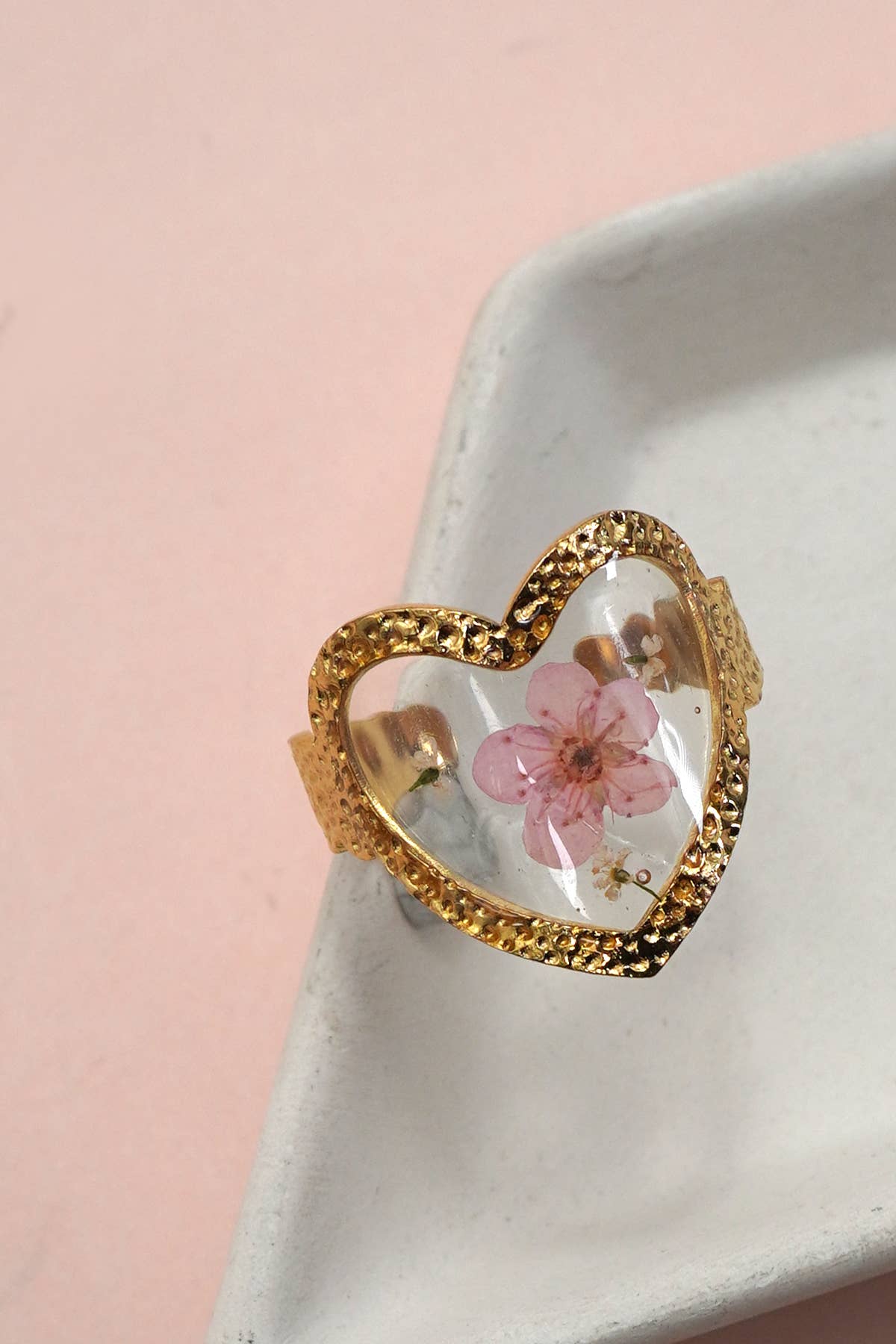 Pressed Flower Ring