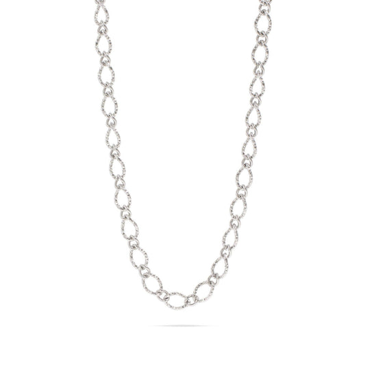 The Hammered Oval Necklace