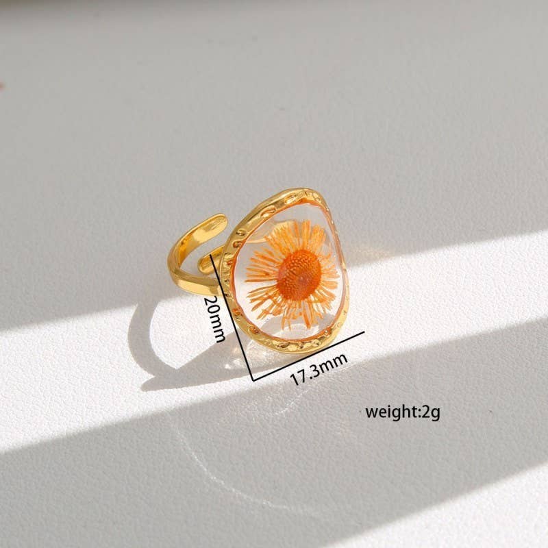 Pressed Flower Ring