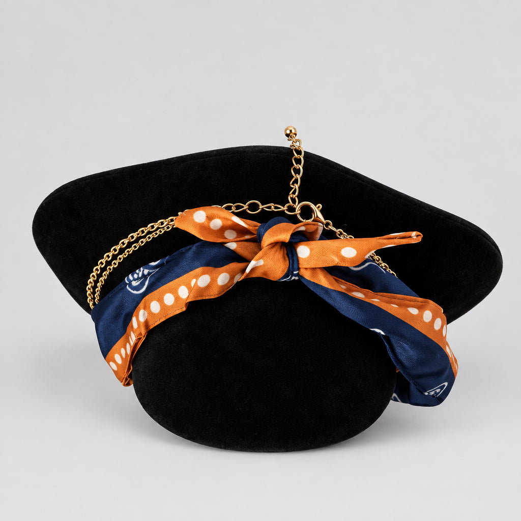 Western Charm Scarf & Layered Chain Necklace — 2-Piece Set