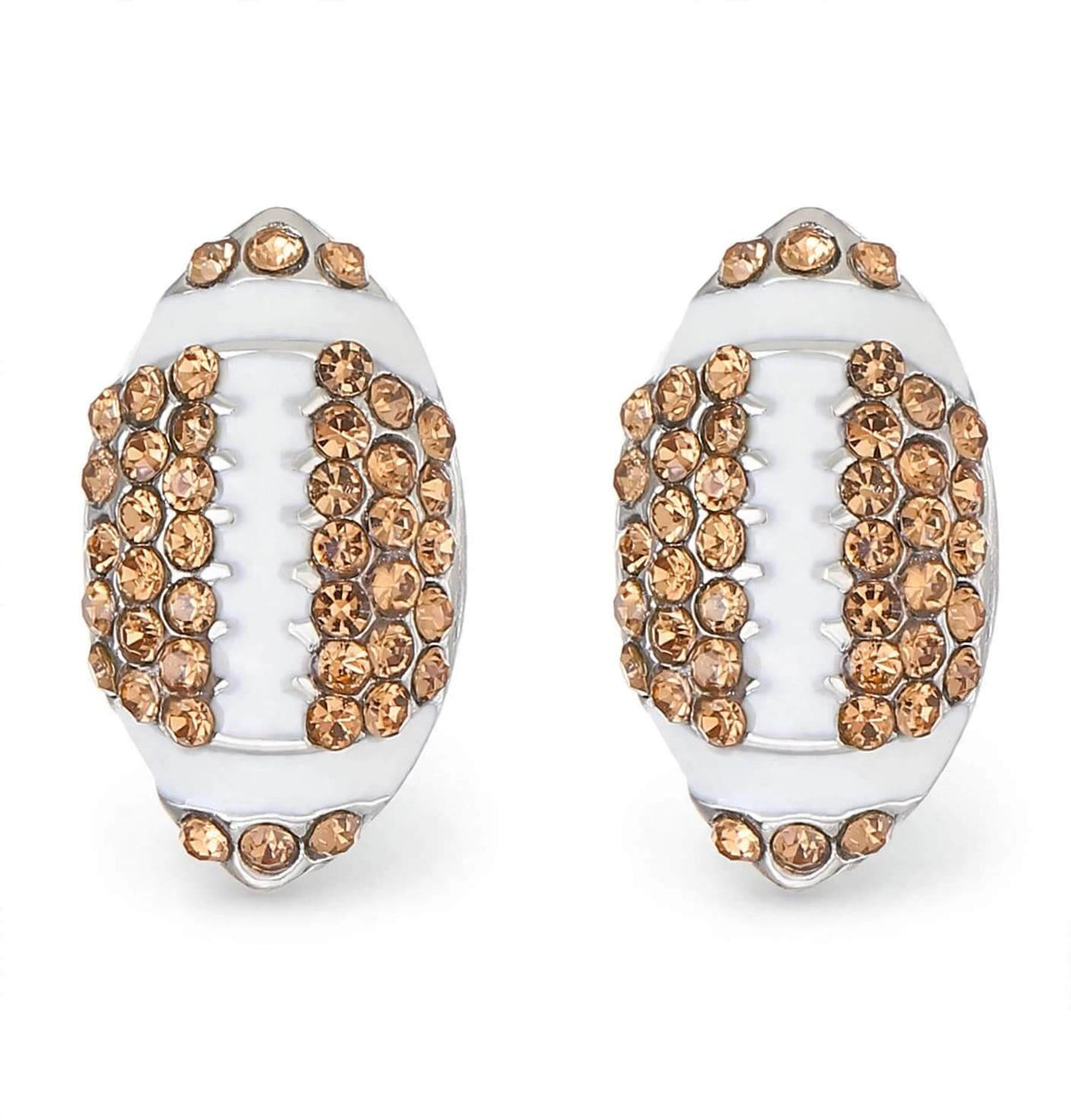 Rhinestone Game Day Stud Earrings | Football, Basketball, Softball & Baseball