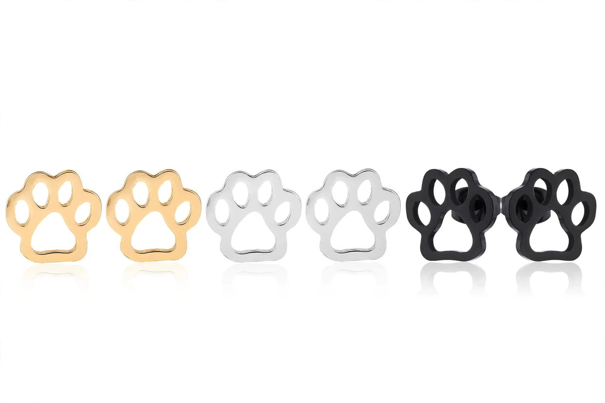 Panther Paw Stud Earrings