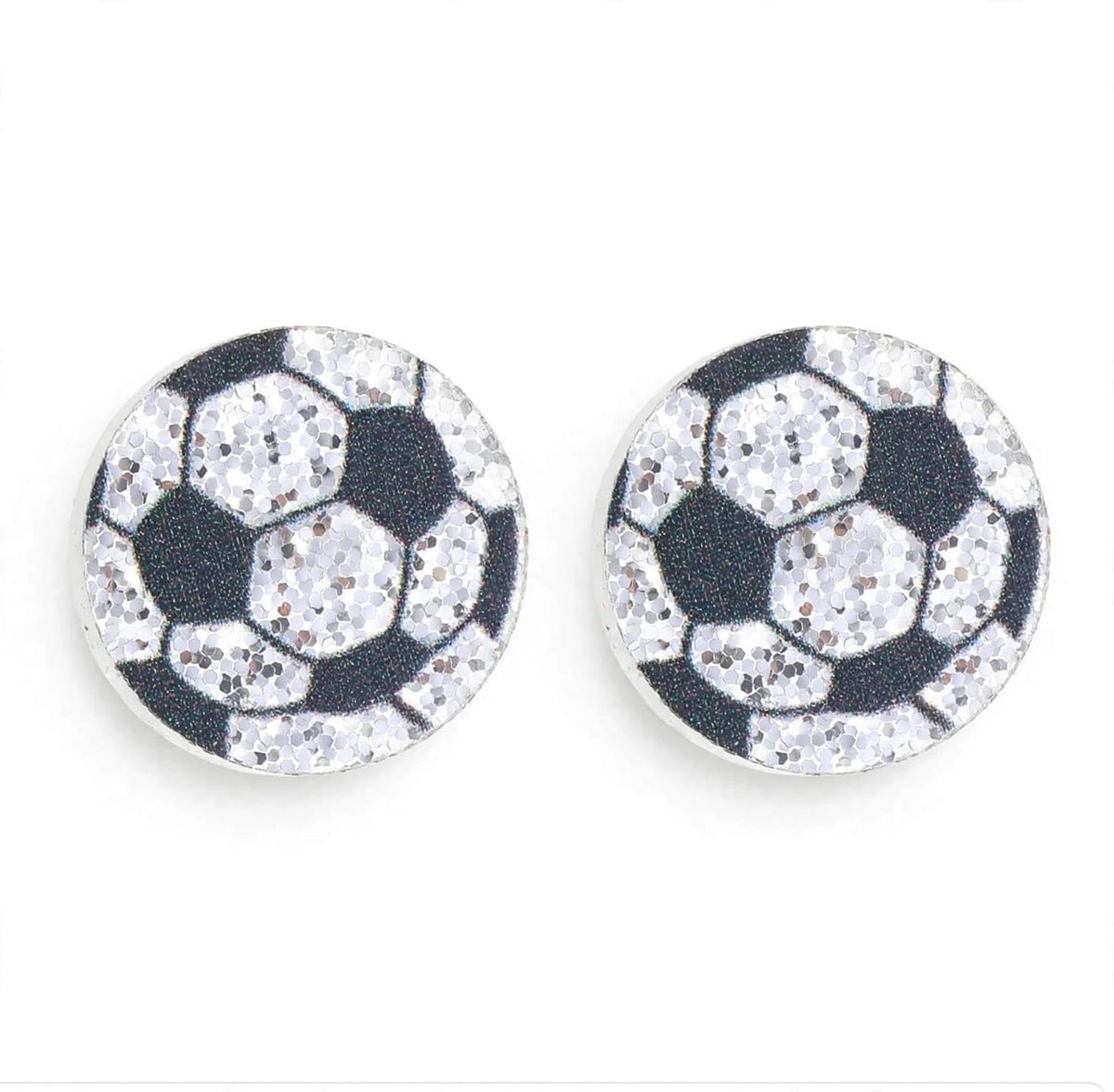 Glitter Game Day Stud Earrings | Soccer, Basketball, Softball & Baseball